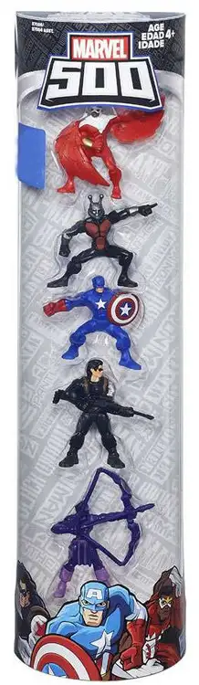 Marvel 500 Falcon, Ant-Man, Captain America, Winter Soldier & Hawkeye 2-Inch Mini Figure 5-Pack