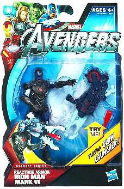 Marvel Avengers Concept Series Reactron Armor Iron Man Mark VI Action Figure