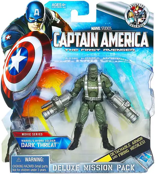 Captain America The First Avenger Deluxe Mission Pack Movie Series Hydra Soldier Dark Threat Action Figure