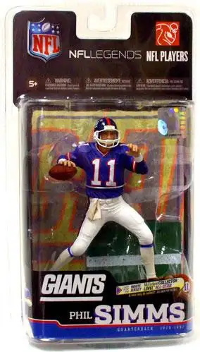 McFarlane Toys NFL New York Giants Sports Football Legends Series 6 Phil Simms Action Figure