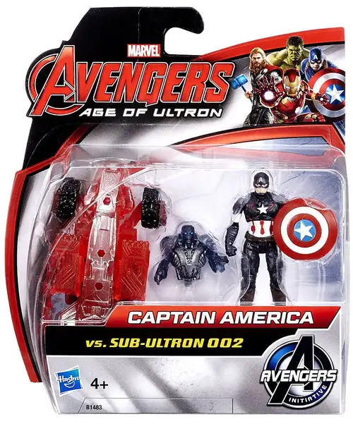 Marvel Avengers Age of Ultron Captain America vs. Sub-Ultron 002 Action Figure 2-Pack