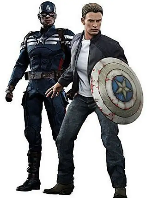 The Winter Soldier Movie Masterpiece Captain America & Steve Rogers Collectible Figure Set