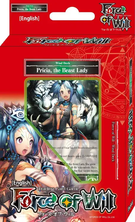 Force of Will Pricia, the Beast Lady Wind Alice Cluster Starter Deck