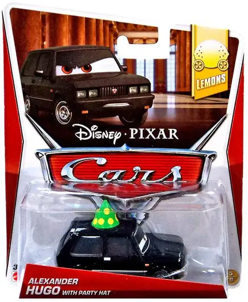 Disney / Pixar Cars Mainline Alexander Hugo with Party Hat Diecast Car #5 of 9