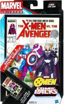 Marvel Universe Greatest Battles Comic Packs Magneto & Captain America Exclusive Action Figure 2-Pack