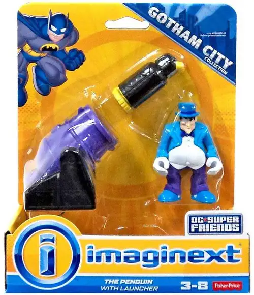 Fisher Price DC Super Friends Imaginext The Penguin with Launcher 3-Inch Figure Set