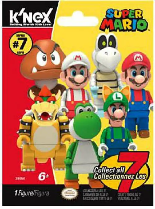 K'NEX Super Mario Series 7 Mystery Pack #38056 [1 RANDOM Figure]