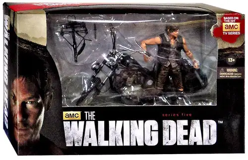 McFarlane Toys The Walking Dead AMC TV Daryl Dixon & Chopper Deluxe Action Figure Set