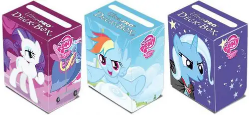 Ultra Pro My Little Pony Collectible Card Game Card Supplies Set of 3 Deck Boxes