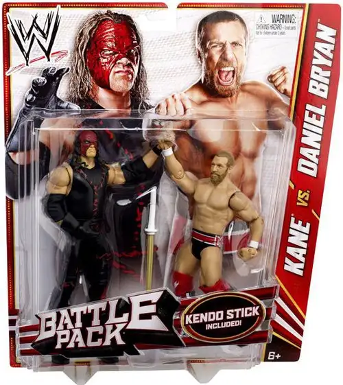 WWE Wrestling Battle Pack Series 21 Kane vs. Daniel Bryan Action Figure 2-Pack [Kendo Stick]