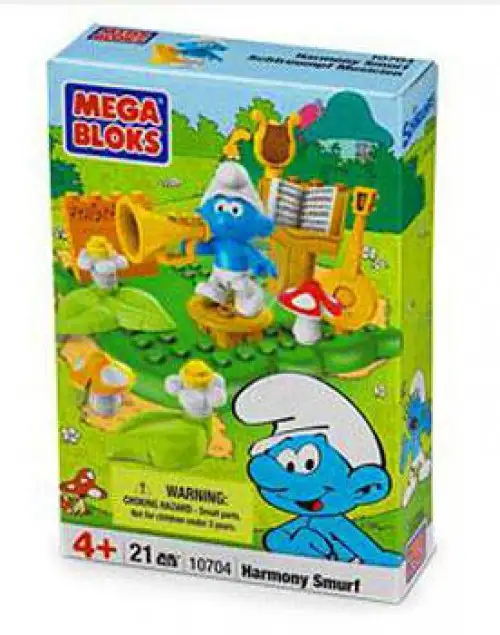 Mega Bloks The Smurfs Harmony Smurf Set #10704