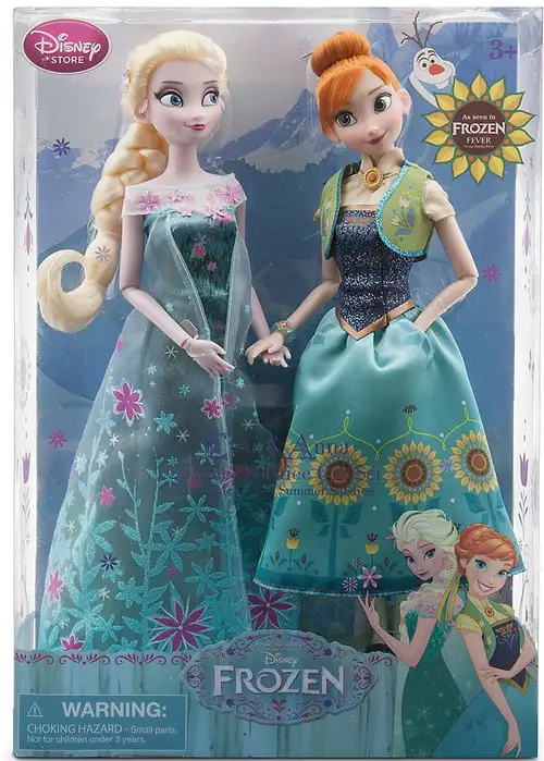 Disney Frozen Fever Anna & Elsa Exclusive 12-Inch Doll 2-Pack [Summer Solstice]