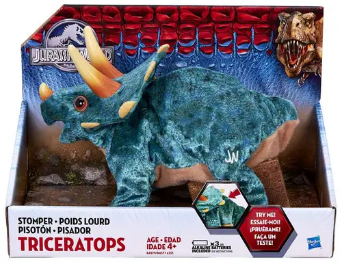 Jurassic World Stomper TRICERATOPS Deluxe Plush
