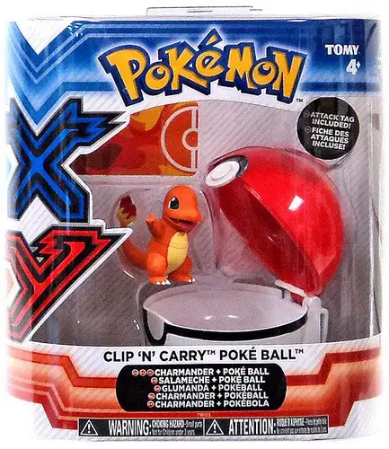 Pokemon Clip n Carry Pokeball Charmander with Poke Ball Figure Set