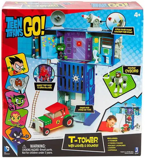 Teen Titans Go! T-Tower with Lights & Sounds Playset [Jazwares]