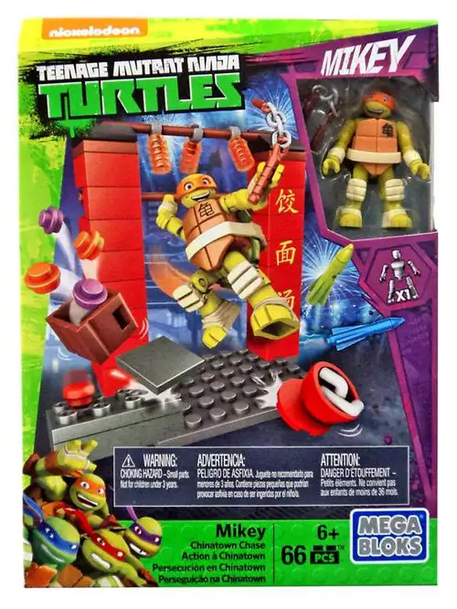 Mega Bloks Teenage Mutant Ninja Turtles Half Shell Heroes Mikey Chinatown Chase Set #32717