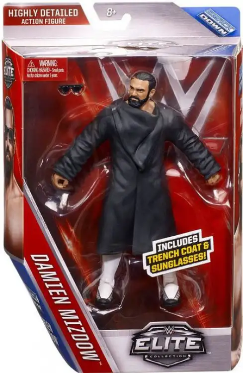 WWE Wrestling Elite Collection Series 39 Damien Mizdow (Sandow) Action Figure [Trench Coat & Sunglasses]