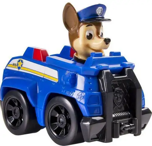 Paw Patrol Rescue Racer Chase in Police Vehicle Figure [Figure Does Not Come Out!]