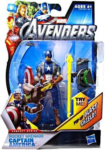 Marvel Avengers Concept Series Rocket Grenade Captain America Action Figure