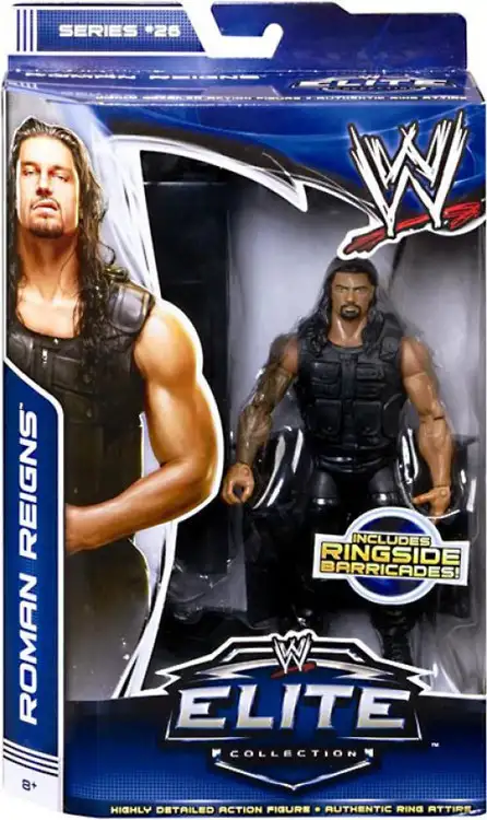 WWE Wrestling Elite Collection Series 26 Roman Reigns Action Figure [Ringside Barricades, The Shield]