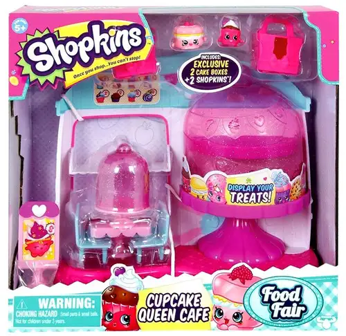 Shopkins Food Fair Cupcake Queen Cafe Playset