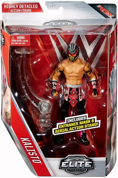 WWE Wrestling Elite Collection Series 42 Kalisto Action Figure [Entrance Mask & Aerial Action Stand]