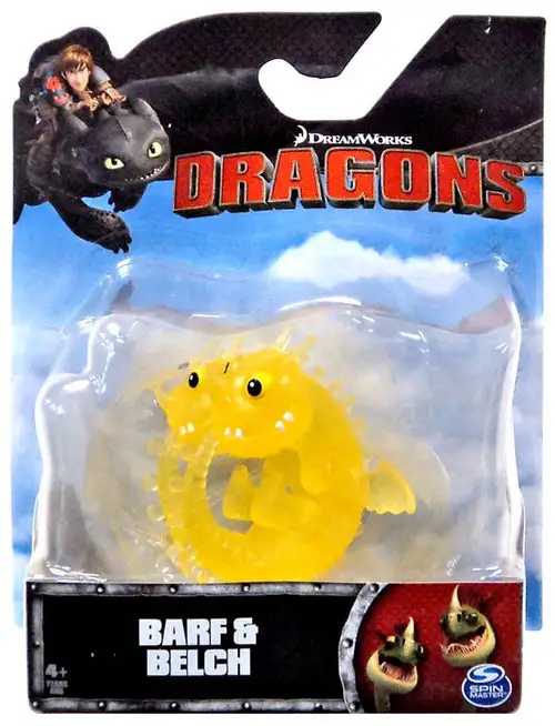 How to Train Your Dragon Dragons Barf & Belch 3-Inch Mini Figure [Clear Yellow]