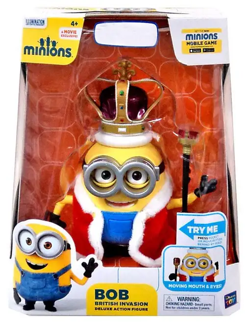 Despicable Me Minions Movie British Invasion Bob Exclusive Deluxe Action Figure