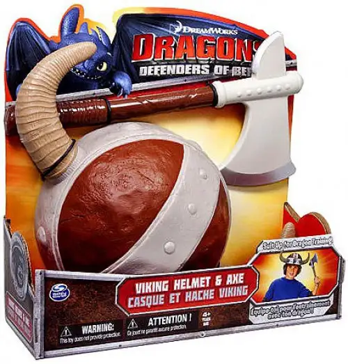 How to Train Your Dragon Dragons Defenders of Berk Viking Helmet & Axe Exclusive Roleplay Toy