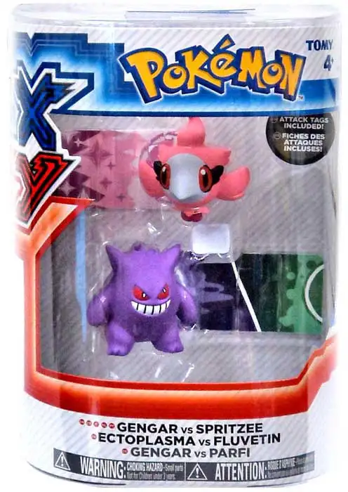 Pokemon XY Gengar vs. Spritzee Figure 2-Pack
