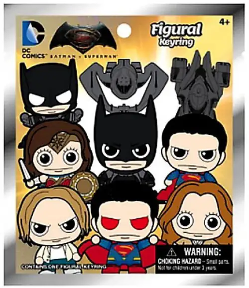DC 3D Figural Keyring Batman vs. Superman Mystery Pack [1 RANDOM Figure]