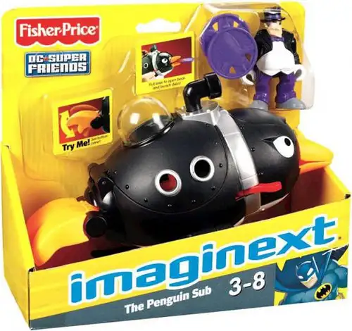 Fisher Price DC Super Friends Imaginext The Penguin Sub 3-Inch Figure Set