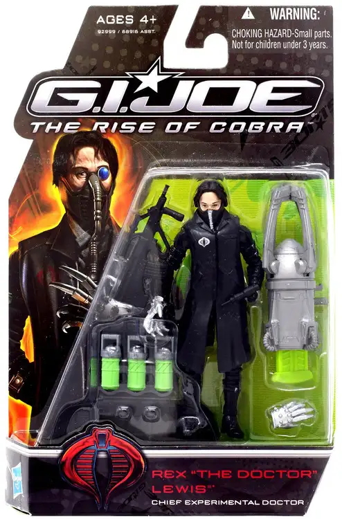 GI Joe The Rise of Cobra Rex "The Doctor" Lewis Action Figure [Black Coat]