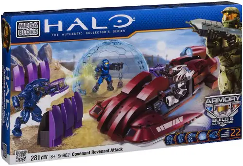 Mega Bloks Halo The Authentic Collector's Series Covenant Revenant Attack Set #96982