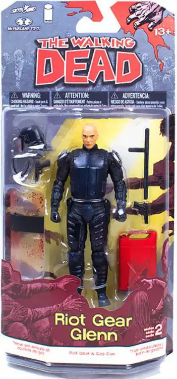 McFarlane Toys The Walking Dead Comic Series 2 Riot Gear Glenn Action Figure