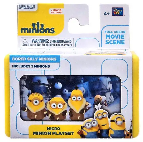 Despicable Me Minions Movie Bored Silly Minions 2-Inch Micro Playset