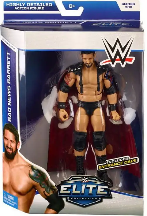 WWE Wrestling Elite Collection Series 34 Bad News Barrett Action Figure [Entrance Cape]
