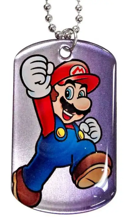 Super Mario 2D Mario Dog Tag #6 [Loose]