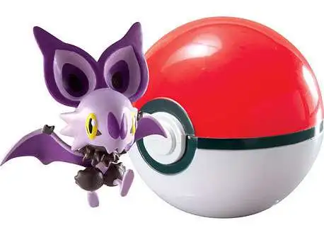 Pokemon Clip n Carry Pokeball Noibat with Poke Ball Figure Set