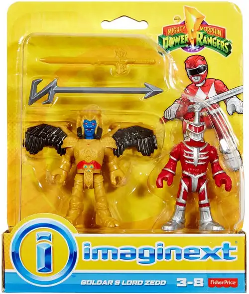 Fisher Price Power Rangers Imaginext Mighty Morphin Goldar & Lord Zedd Mini Figure 2-Pack