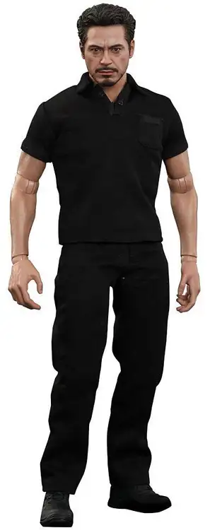 Iron Man 2 Movie Masterpiece Tony Stark with Arc Reactor Creation Accessories Set Collectible Figure