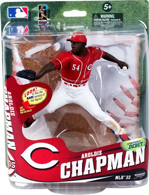 McFarlane Toys MLB Cincinnati Reds Sports Picks Baseball Series 32 Aroldis Chapman Action Figure