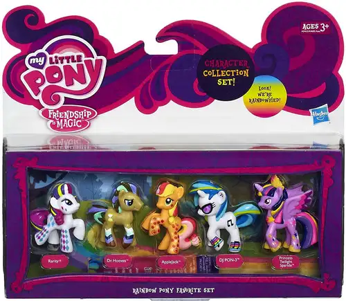 My Little Pony Friendship is Magic Character Collection Sets Rainbow Pony Favorite Figure Set
