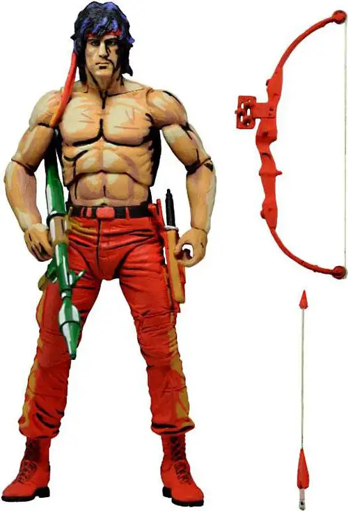 NECA First Blood Part II Classic Video Game Rambo Action Figure