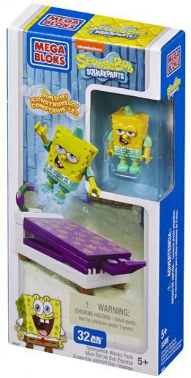 Mega Bloks Spongebob Squarepants Wacky Packs SpongeBob Wacky Pack Set #94628