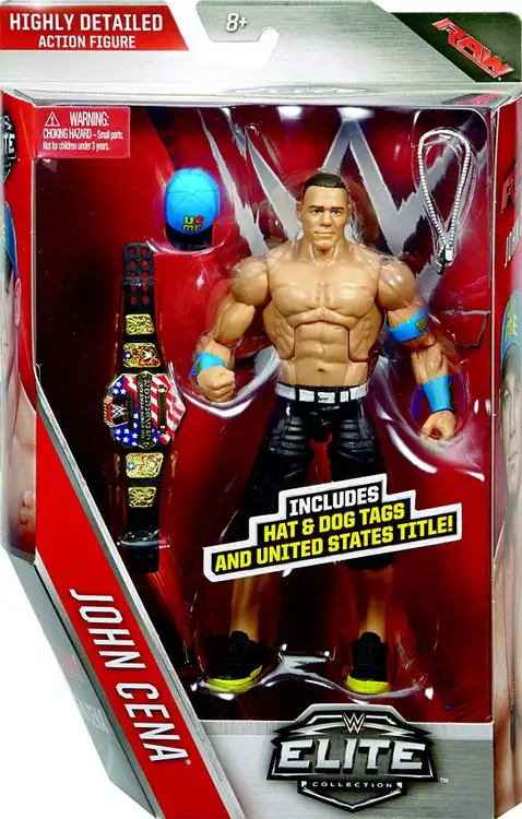 WWE Wrestling Elite Collection Series 40 John Cena Action Figure [Hat & Dog Tags & United States Title]