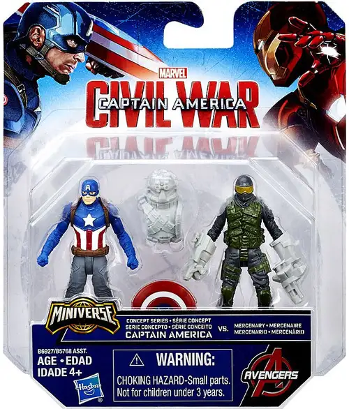 Civil War Concept Captain America & Mercenary 2.5-Inch Mini Figure 2-Pack