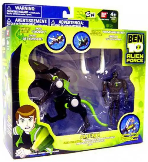 Ben 10 Alien Force Alien Creatures Alien X Action Figure Set