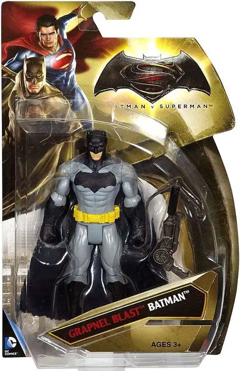 DC Batman V Superman: Dawn of Justice Grapnel Blast Batman Action Figure [Gray & Black]