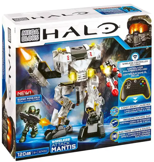 Mega Bloks Halo Wireless Attack Mantis Set #97450 [Lights & Sounds]
